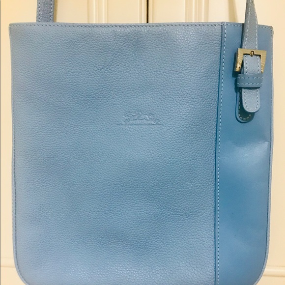 Authentic new longchamp leather crossbody bag